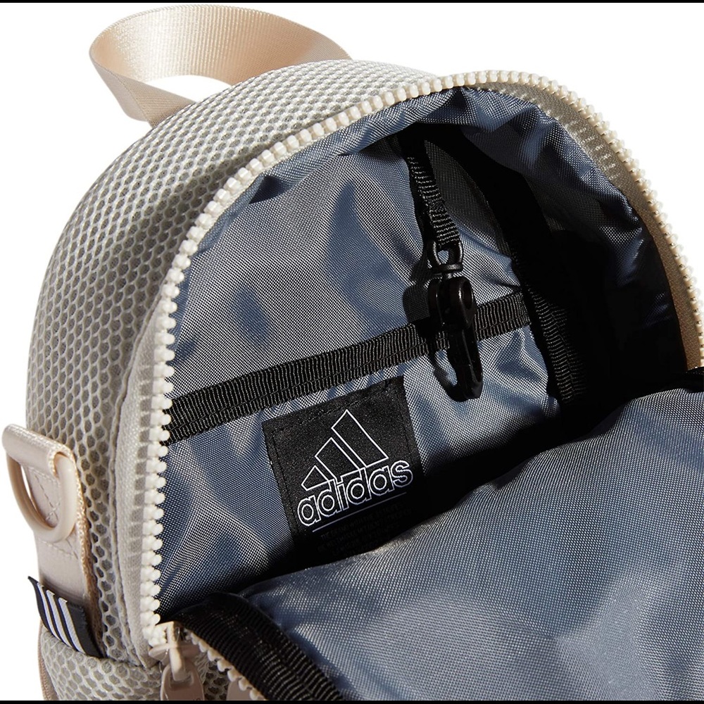 Adidas Air Mesh Mini Women’s Backpack Beige #691 - Picture 7 of 12